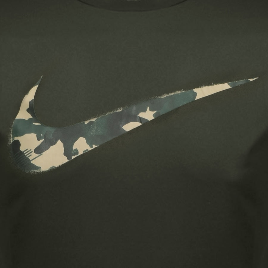 Alternative Image for ProductNike Training Camo Swoosh Logo T Shirt Khaki3
